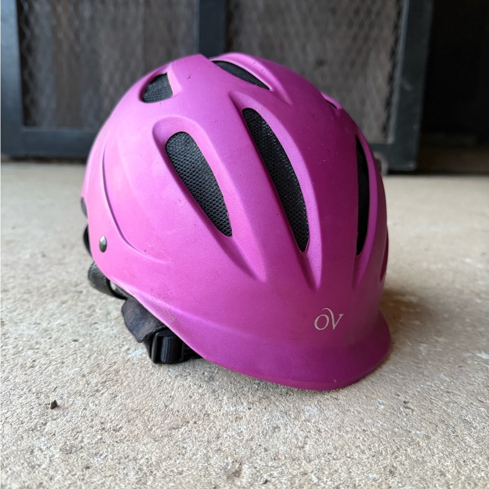 Kids Pink Riding Helmet - Ovation XS/S